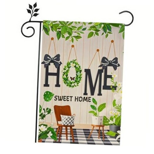 Hello Seasonal Summer Garden Flags 12x18 Double Sided Sweet Greenery Home