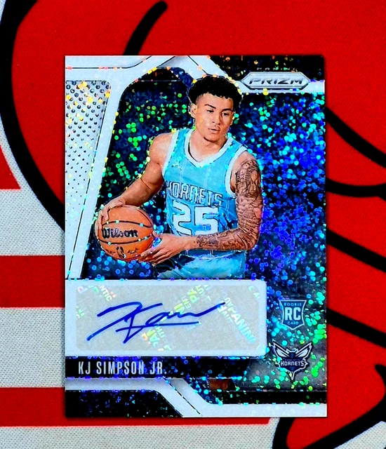 2024-25 Prizm KJ Simpson White Sparkle 1 of 1 Rookie Autograph 1/1 RC AUTO  🔥