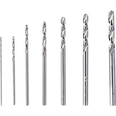 Dremel 2615062832 628 HSS Metall-Spiralbohrer 7teilig 0.8 mm, 1.2 mm, 1.6 mm, 2