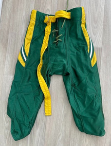VINTAGE RIDDELL GREEN & YELLOW Football Pants HIGH SCHOOL