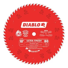 DIABLO D1080X Circular Saw Blade,10 in Blade,80 Teeth 52XF77