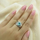 Seafoam Green Paraiba Tourmaline Oval 1.30Ct 925 Sterling Silver Handmade Rings