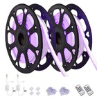 Delight 2 Sets 50Ft Led Neon Rope Lights Remote Cuttable Outdoor Purple Closeout