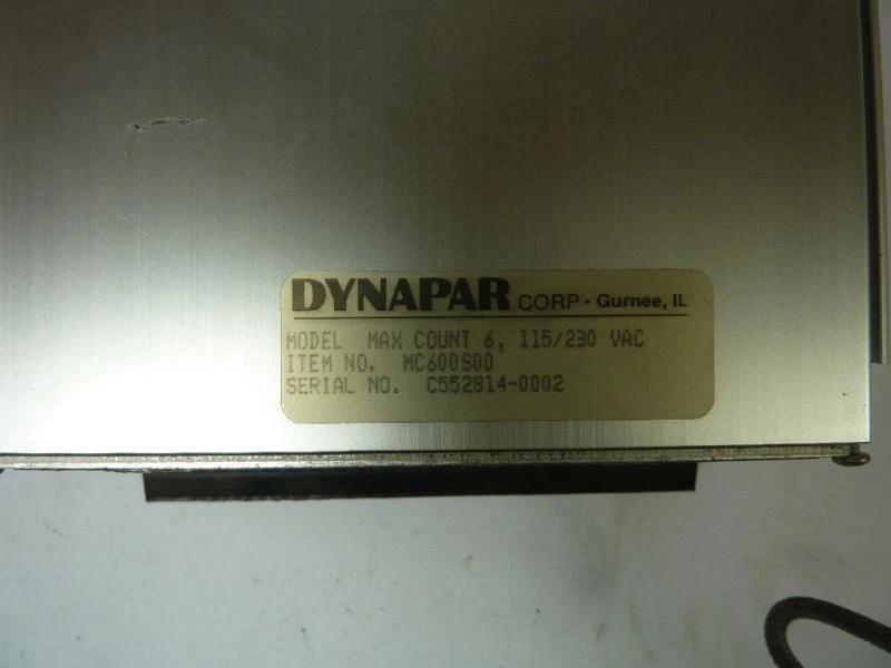 Dynapar MC600S00 Counter Controller 115/230VAC USED - Image 3 of 3
