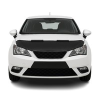 Haubenbra Steinschlagschutz Bonnet Bra FüR Seat Ibiza 2008-2017 Schwarz Halb