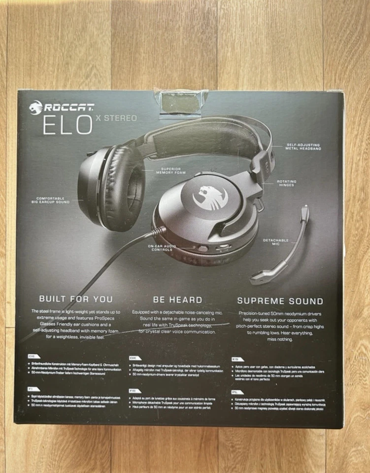 Roccat ELO x Stereo Cross Gaming Headset pS4 Xbox PC Schwarz - Bild 2 von 4