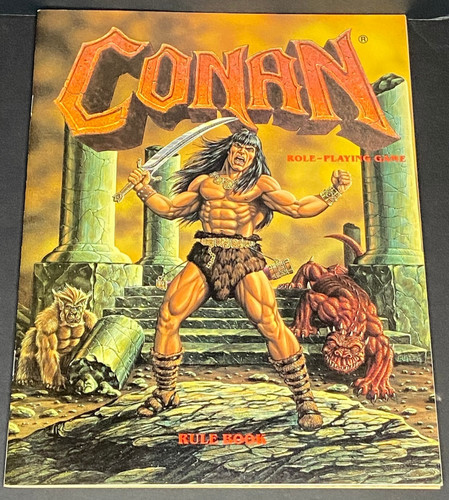 CONAN role-playing game - RULE BOOK and HYBORIA BOOK - TSR 7014 - 1985 - VF