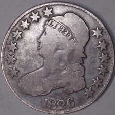 1826 Capped Bust Half Dollar G-VG / Original Patina / Smooth Gray Surfaces