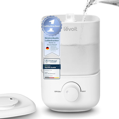 Levoit Luftbefeuchter Schlafzimmer, 23Db Leise Humidifier, Top-Fill Für Baby, Bi