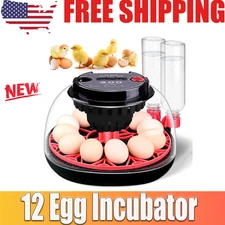 12 Egg Incubator,for Chicken Eggs with Humidity Display Fully Automatic chicken