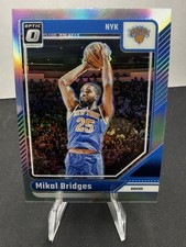 💥2024-25 Donruss Optic #217 Mikal Bridges Holo Prizm Silver New York Knicks