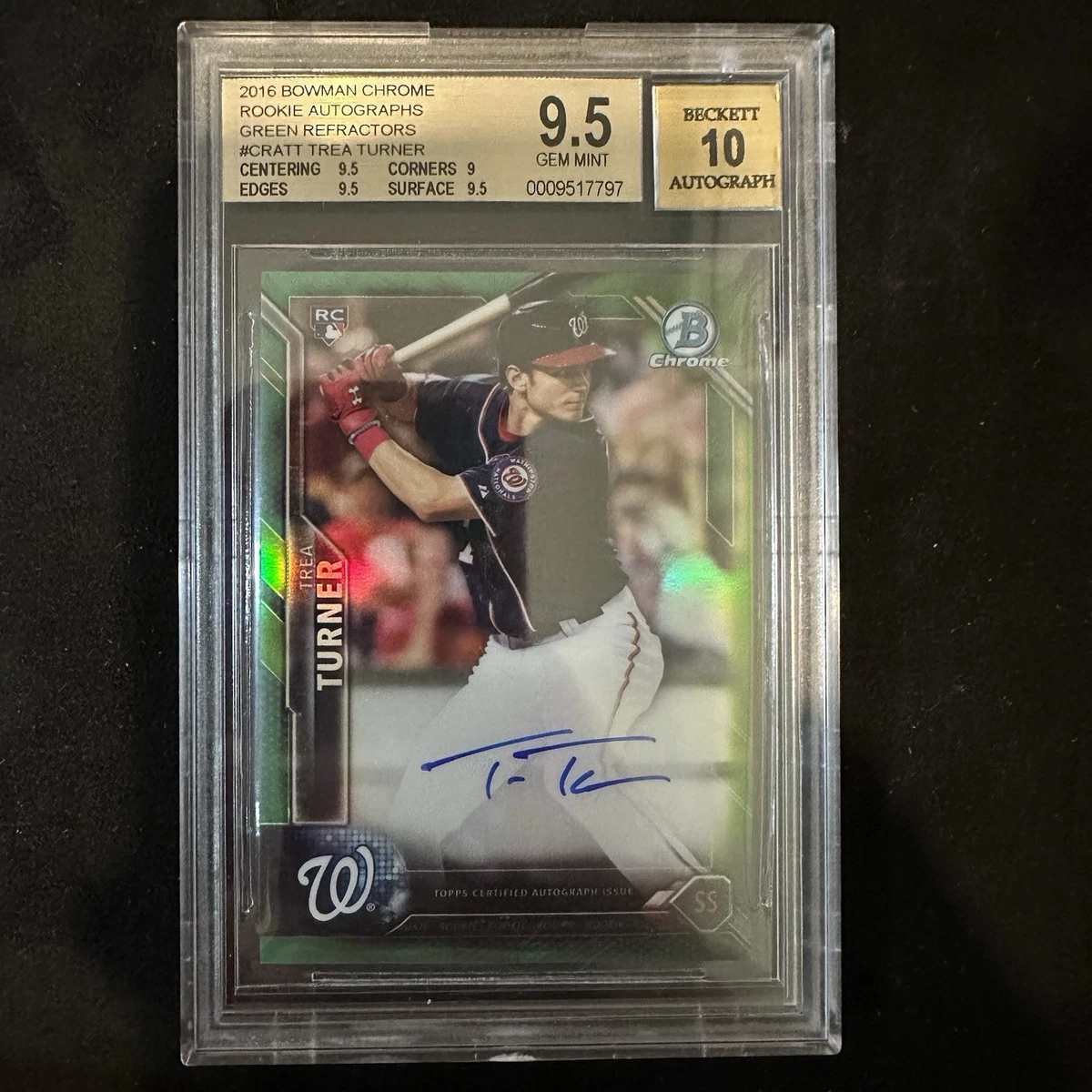 Bowman Trea Turner Baseball Sports Trading Cards & Accessories for