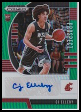 2020-21 Panini Prizm Draft Picks CJ Elleby Auto Green Prospect