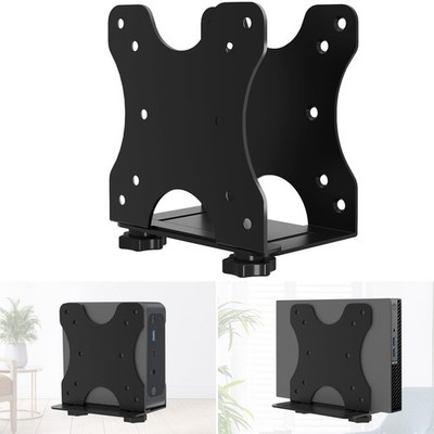 Adjustable Thin Client Mini PC Mount Bracket VESA Under Desk Wall Holder