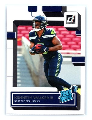 2022 Panini Donruss Football #318 Kenneth Walker III Rated Rookie Seahawks
