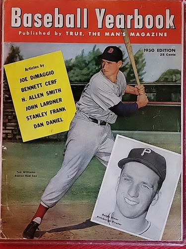 1950 Baseball Yearbook - Ted Williams Ralph Kiner Red Sox Pirates