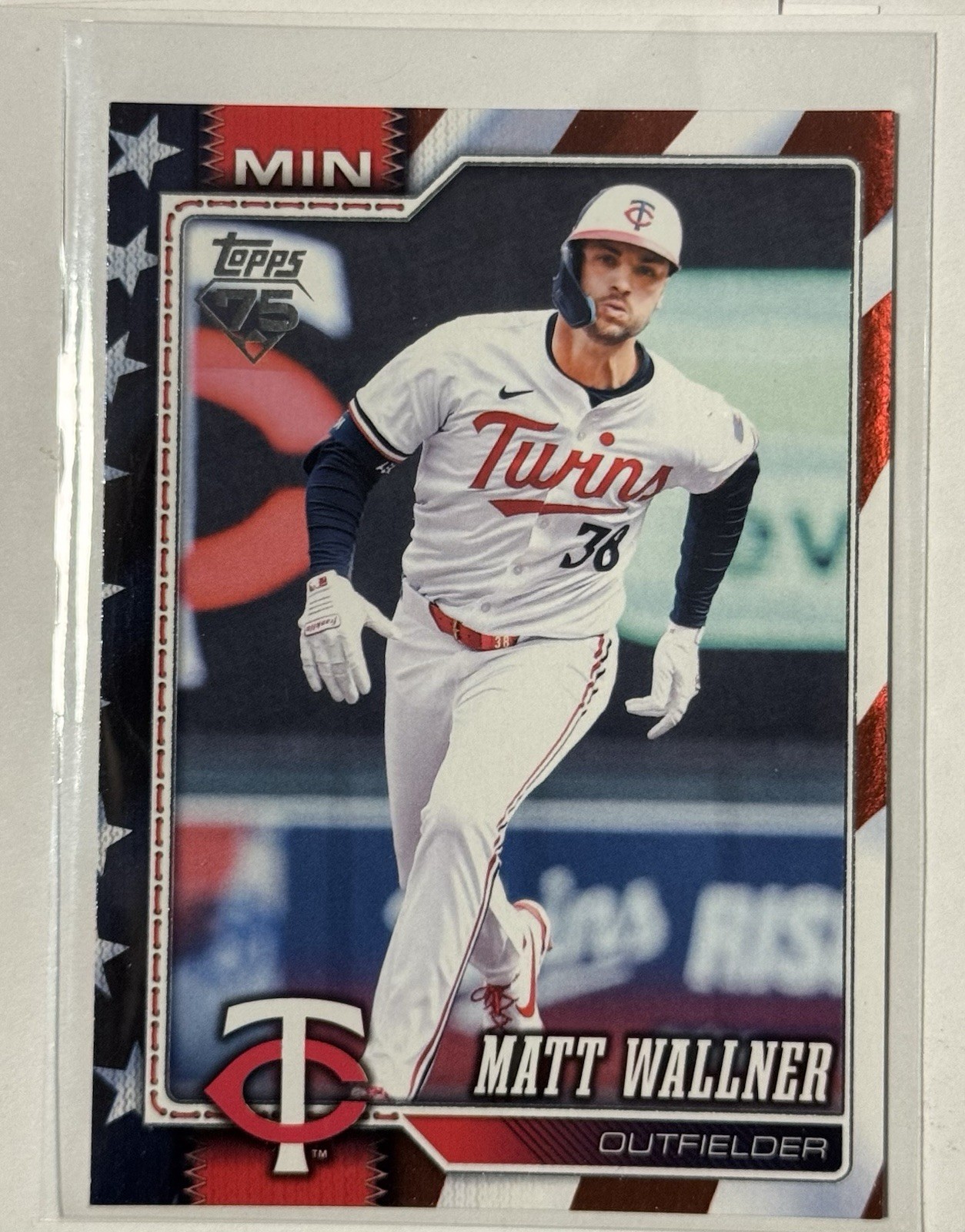 Topps 2026 Series 2 Matt Wallner Minnesota Twins Independence Day Insert 04/76