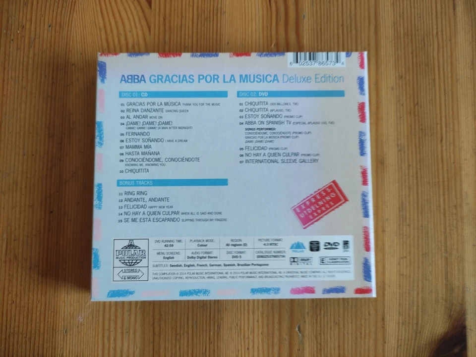 ABBA: Gracias Por La Musica (Spanische Deluxe Edition) CD + DVD - Neuwertig ! - Bild 2 von 3
