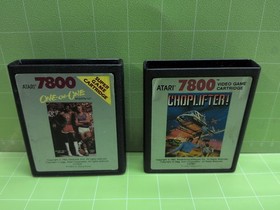 Atari 7800 Games Lot Of 5 Games -3 Games W/Manual - Great Condition -Clean Pins-