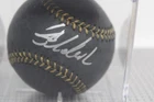 Joba Chamberlain Autograph MLB Signed Baseball. Black leather STEINER COA