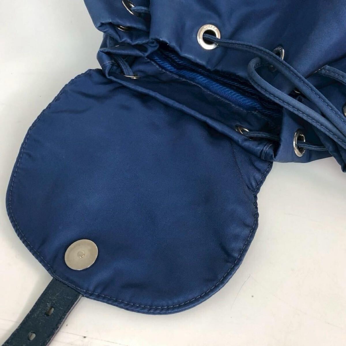 PRADA Nylon Backpack Blue Brand Brand Bag  Casual Daily Travel Stylish Cute Used thumbnail 6