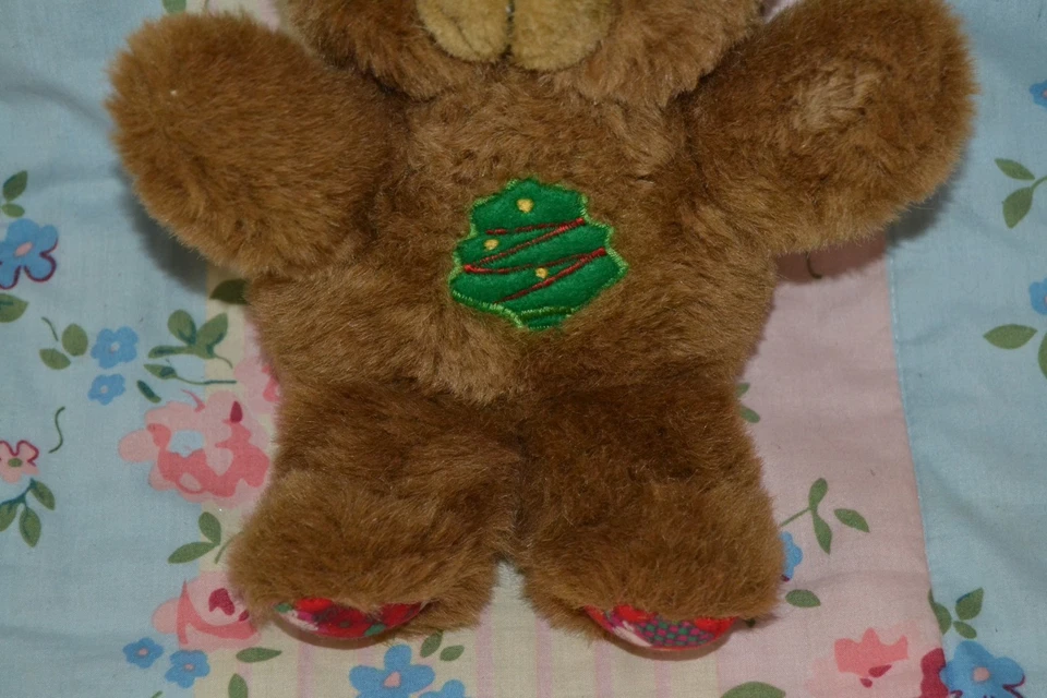 Vintage BHS Christmas Teddy Bear Soft Plush Toy 9" - Image 3 of 4