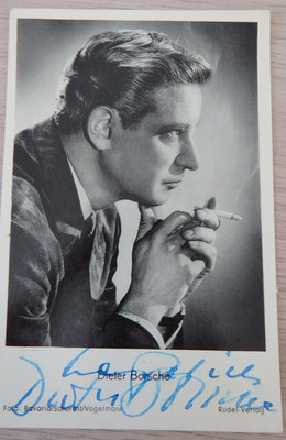 Autogramm Film und Theater Schauspieler Dieter Borsche 1956 (123862)