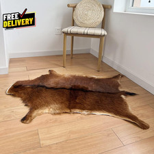 Red Deer Hide Rug Deer Skin Rug Deer Taxidermy Fireplace Deerskin Decor R......