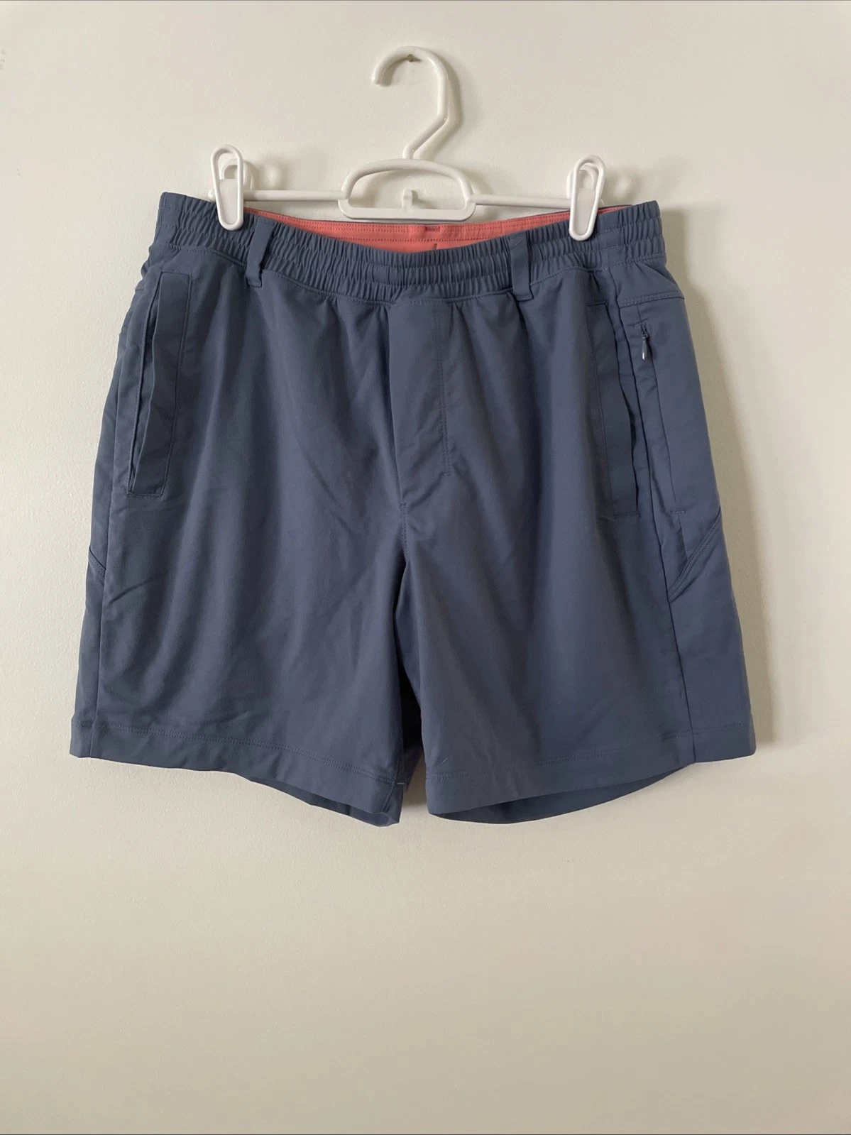 Birddogs Lined Shorts Men’s L Blue Gray 6” Athletic Casual Gym Pull On