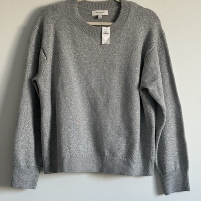 NWT Banana Republic Womens L Cabin Poet Metallic Sweater Cotton Blend Normcore