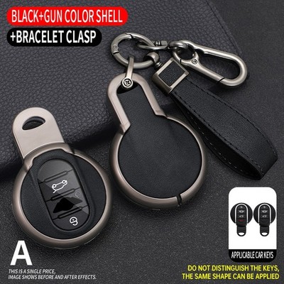 For Mini Cooper F54 F55 F56 F57 F60 Metal Car Key Fob Case Cover Key Chain
