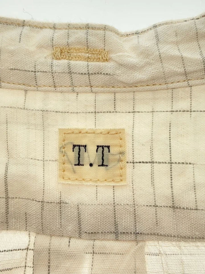 Taiga Takahashi 长袖衬衫 15 棉白色总图案二手 — 第 3/4 张图片