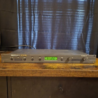 E-mu Systems Proteus/1 16-Bit Multi-Timbral Digital Rack Synth, MIDI, Display