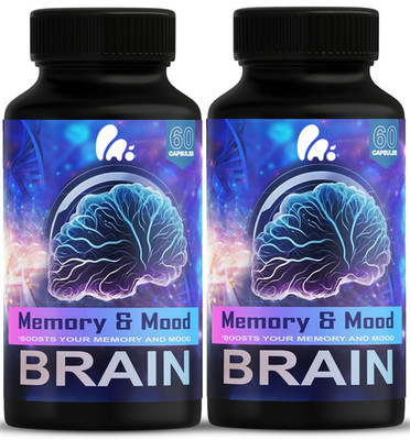( 2 Pack ) Brain Memory and Mood Support Supplement Pills Advanced Formula