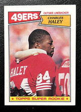 1987 Topps #125 Charles Haley (RC) 49ers - Topps Super Rookie - NrMt+