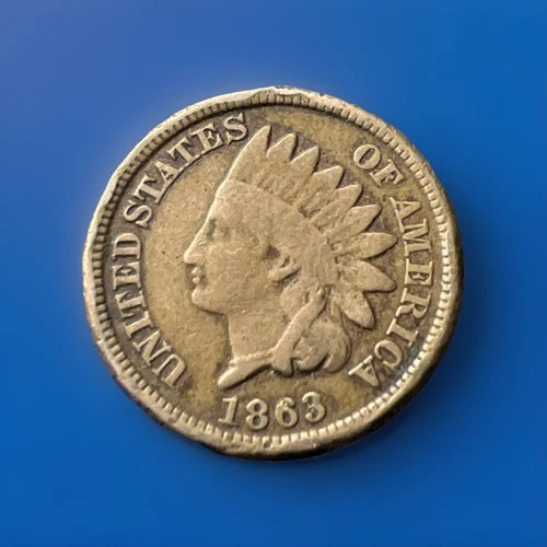 U.S. Indian Cent G/VG 1863 CN