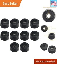 Round Rubber Feet Non-Slip Furniture Bumper Pads with Stainless Steel Washer ...