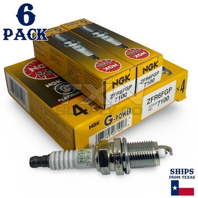 パクパク7 6 Pack NGK G-Power Spark Plugs 2011-2012 for Dodge Nitro 3.7L V6