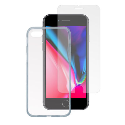 4Smarts 360° Protection Set X-Pro Clear iPhone 8/ SE20/ SE22 Schutzglas BRANDNEU