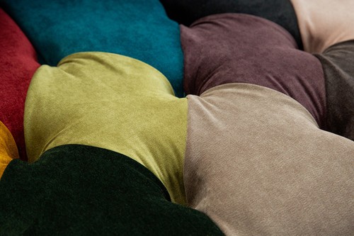 HANDMADE 3 SEATER BRIGHT MULTICOLOURED VELVET FABRIC PATCHWORK CHESTERFIELD SOFA - Picture 7 of 9