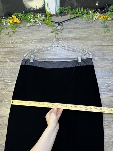 Velour Skirt Size 14, By JS Collections Womens Stretch A Line Black - Picture 11 of 13