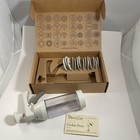 Pampered Chef Cookie Press With 16 Discs # 1525 Great Shape Manual In Box