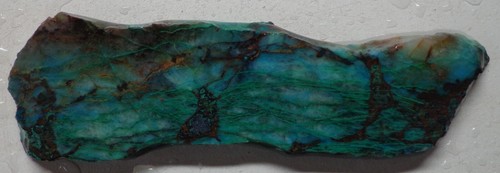 WRG- Shattuckite Slab 22 grams Namibia Lapidary Rough Chrysocolla Malachite