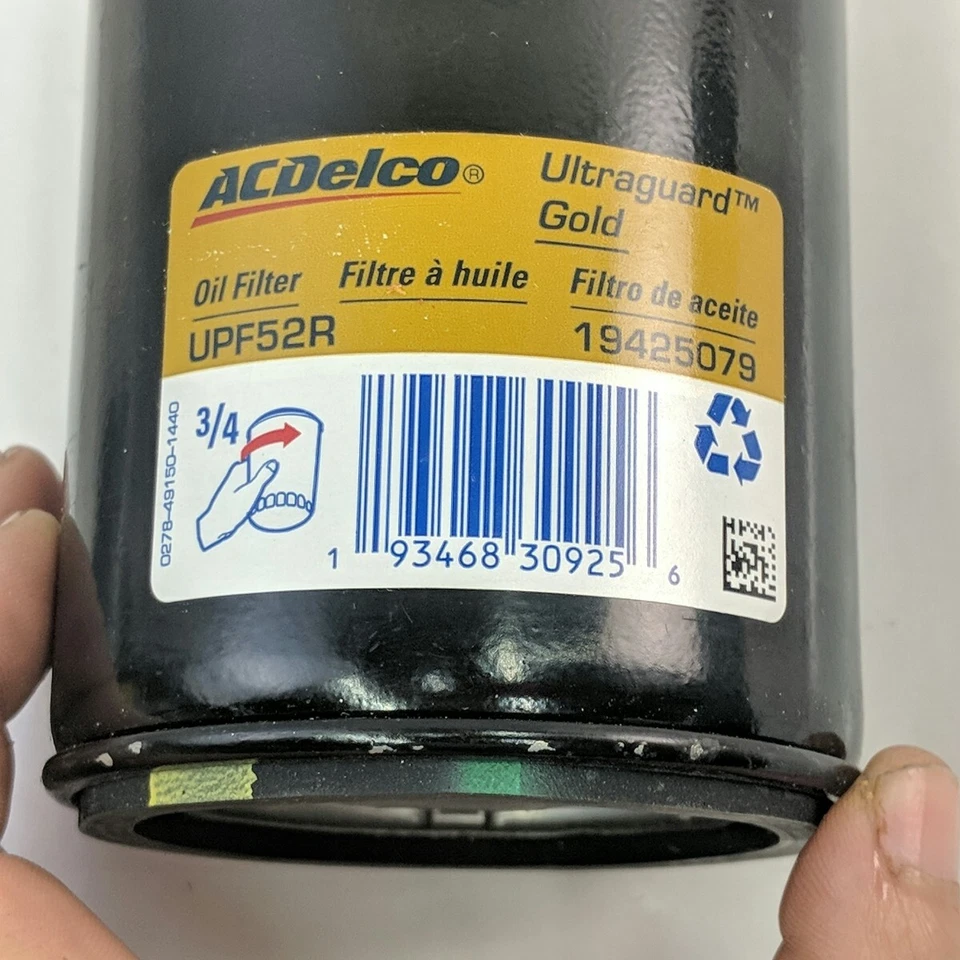 Filtro de aceite de motor ACDelco Ultraguard Gold UPF52R 19425079 Blazer Jimmy S10 4,3 L Foto 2 de 4
