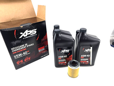 Can-Am 779256 4T 5W-40SAE Synthetic Blend XPS Oil Change Kit BRP Rotax 450cc