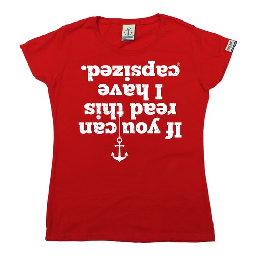 If You Can Read This I Have Capsized WOMENS T-SHIRT Sailing Funny birthday gift - Picture 9 of 10