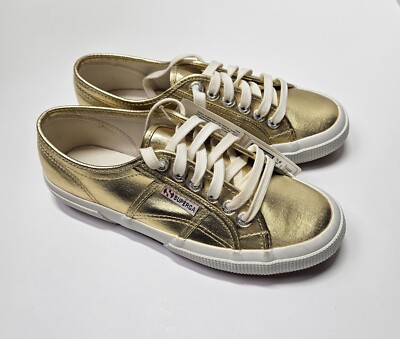 Superga Shoes Superga 2750 Superga-2750 Cotmetu-Women's Gold Lace
