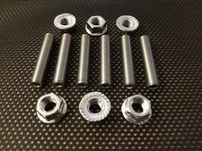 APRILIA RSV MILLE TUONO exhaust stainless steel studs and flange nuts 98-03