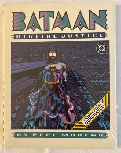 Batman Digital Justice couverture rigide scellée DC Comics 1990 Pepe Moreno - Photo 1/1