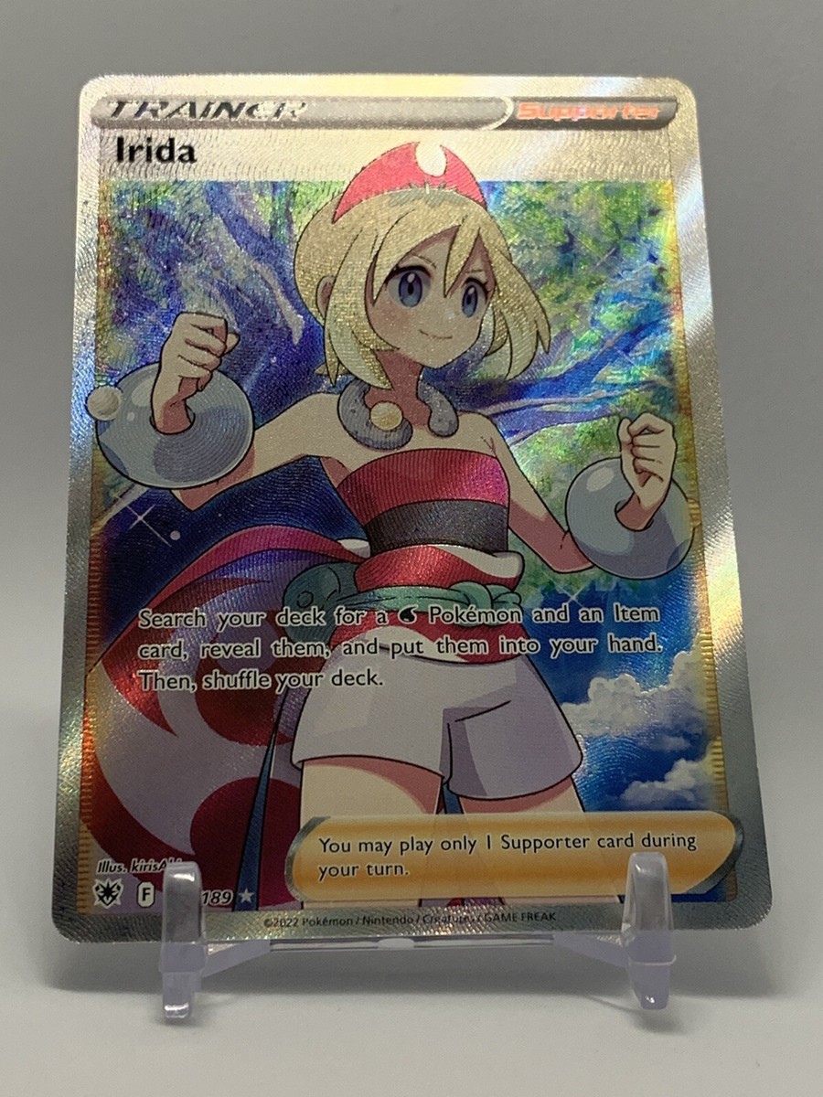 irida pokemon card full art Irida 186/189 Astral Radiance Ultra Rare Full Art Trainer Pokémon Card NM